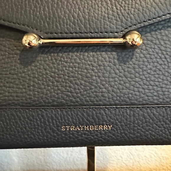 Strathberry Mosaic top handle in black - Picture 2 of 4